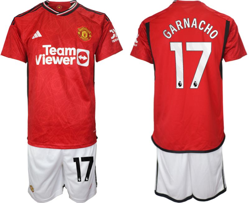Men 2023-2024 Club Manchester United home red #17 Soccer Jersey->->Soccer Club Jersey